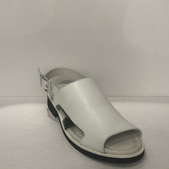 Emilio Franco sandal white leather calf open toe - Picture 1 of 5